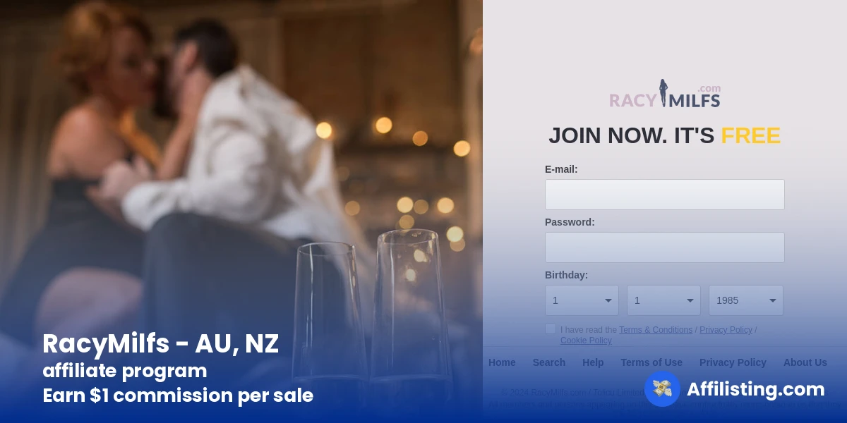 RacyMilfs - AU, NZ affiliate program