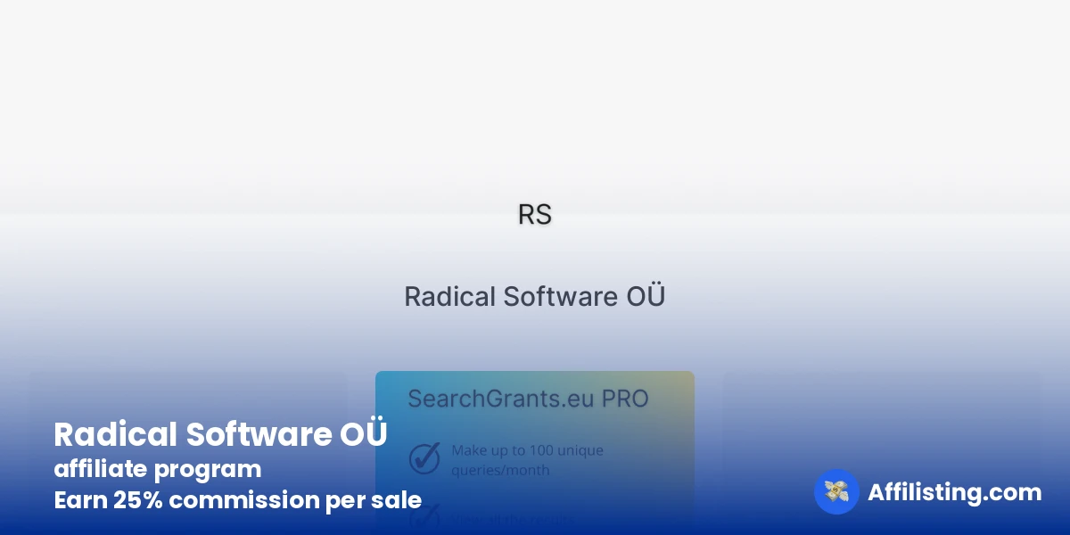 Radical Software OÜ affiliate program
