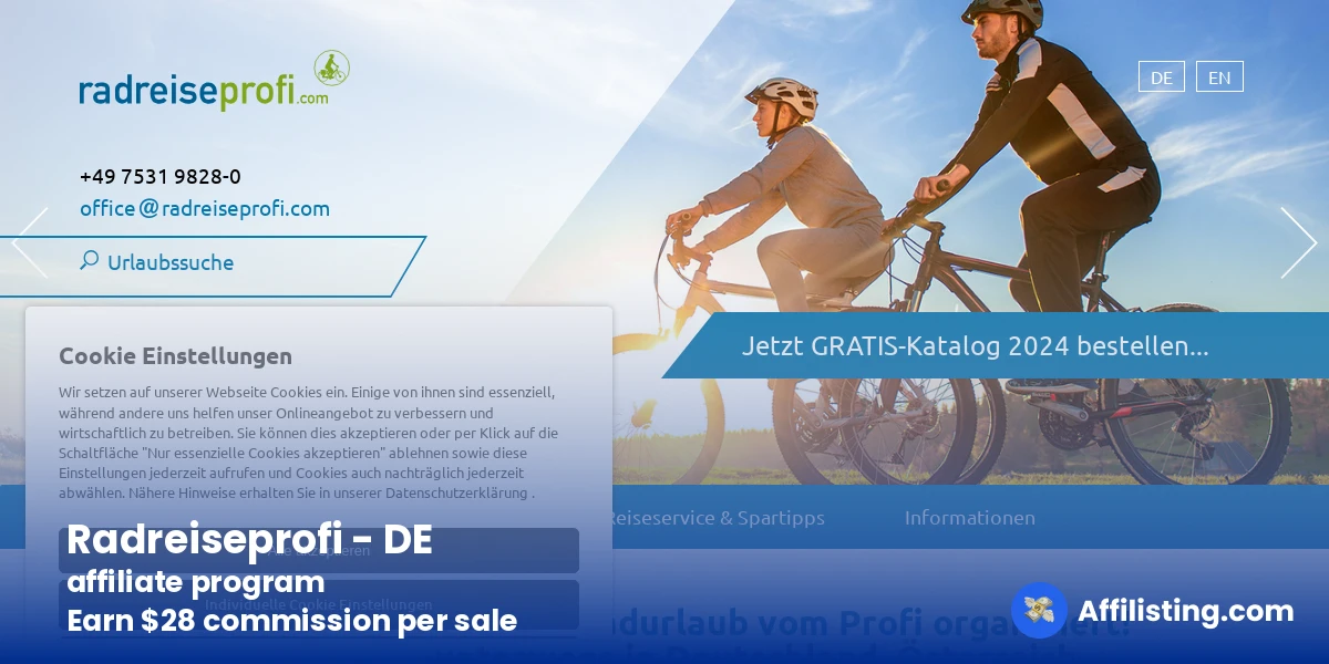 Radreiseprofi - DE affiliate program