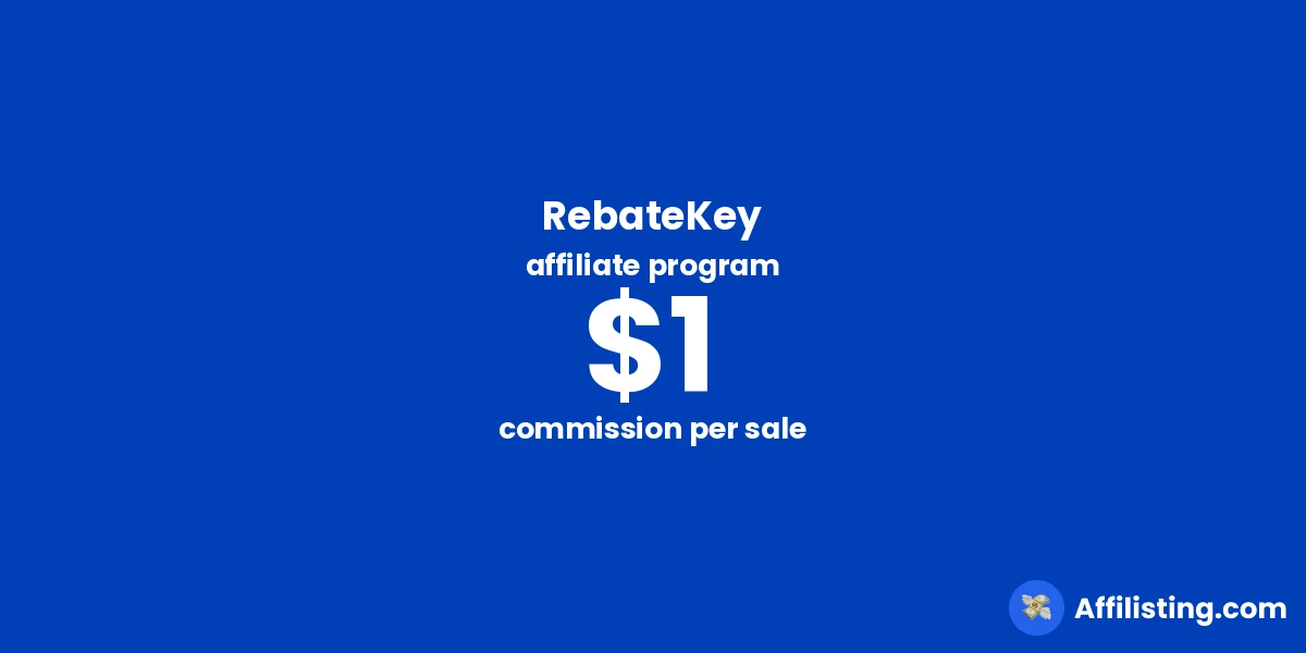 RebateKey affiliate program