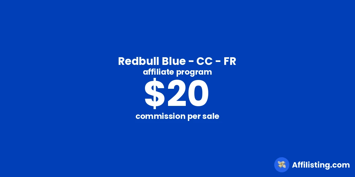 Redbull Blue - CC - FR affiliate program