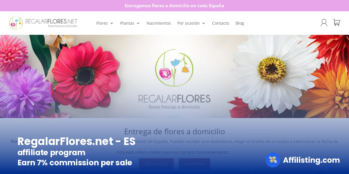 RegalarFlores.net - ES affiliate program