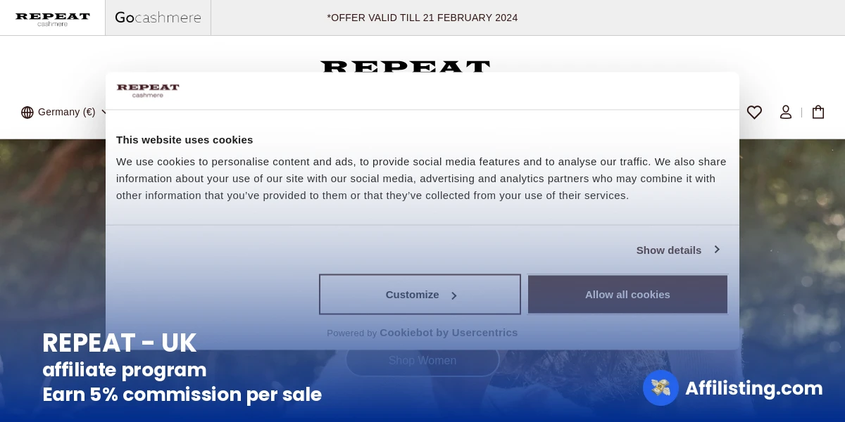 REPEAT - UK affiliate program