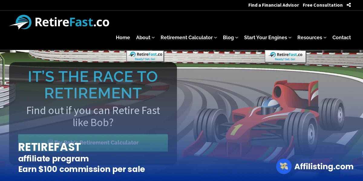 RETIREFAST affiliate program