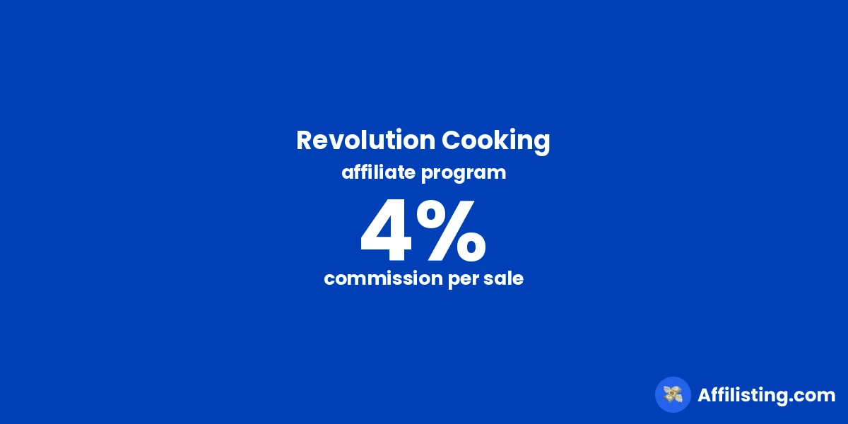 Revolution Cooking affiliate program