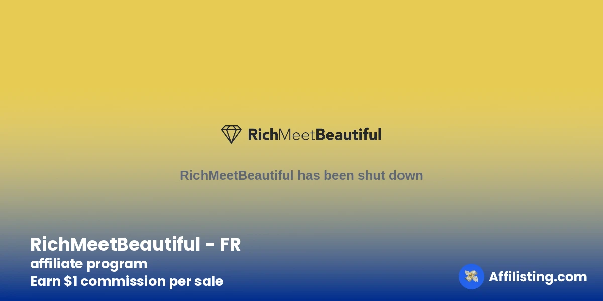 RichMeetBeautiful - FR affiliate program