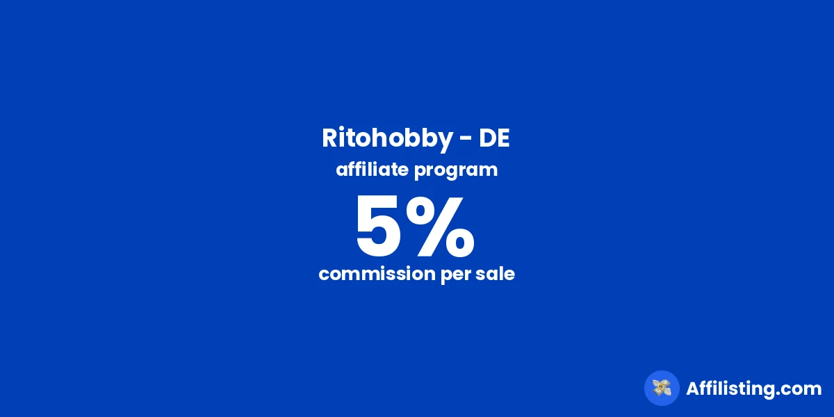 Ritohobby - DE affiliate program