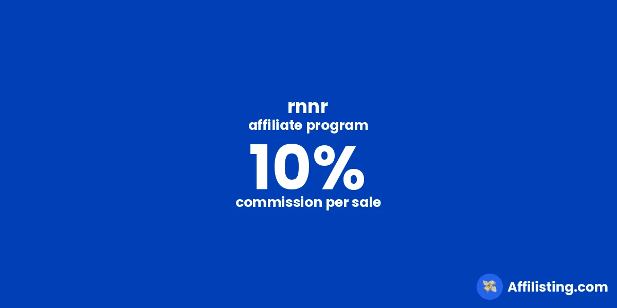 rnnr affiliate program