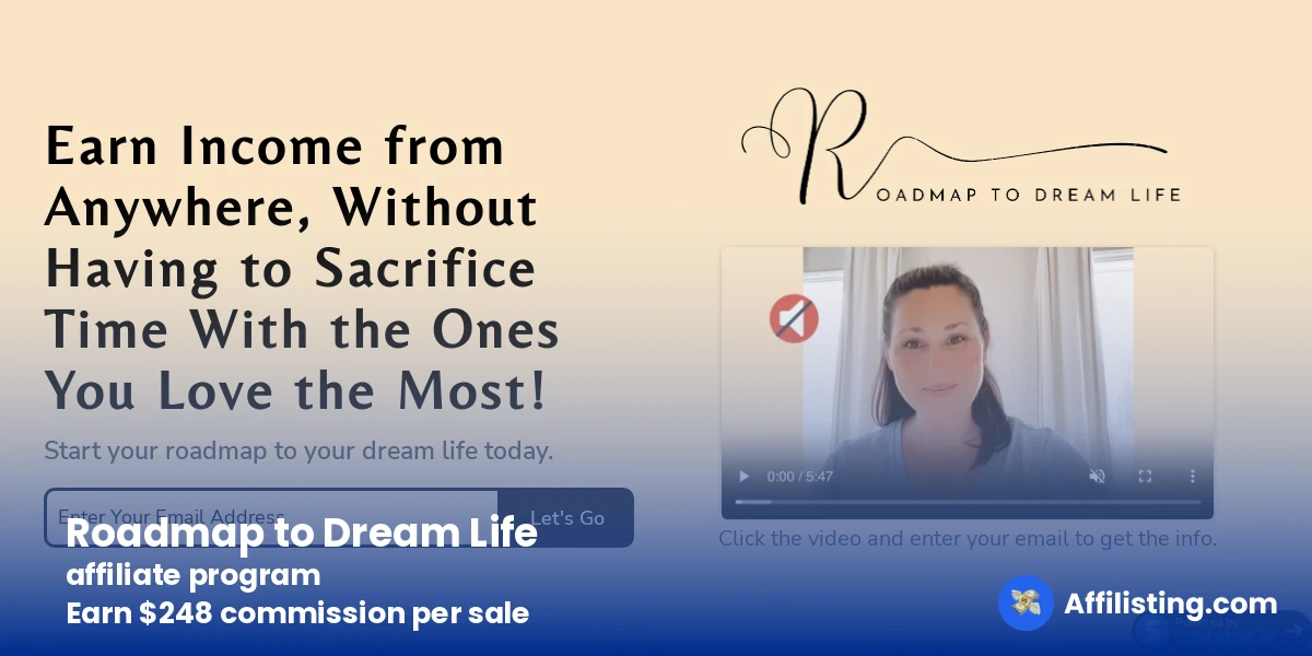 Roadmap to Dream Life affiliate program