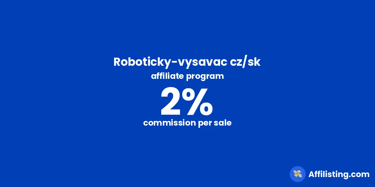 Roboticky-vysavac cz/sk affiliate program