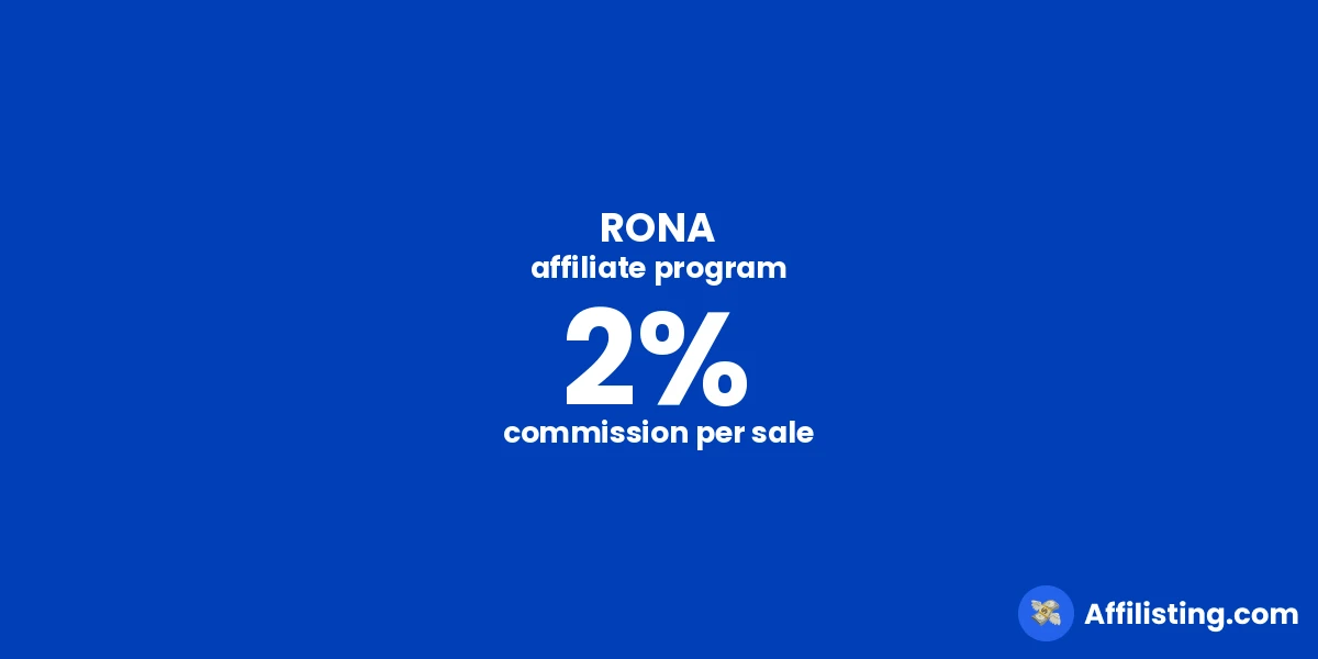 RONA affiliate program