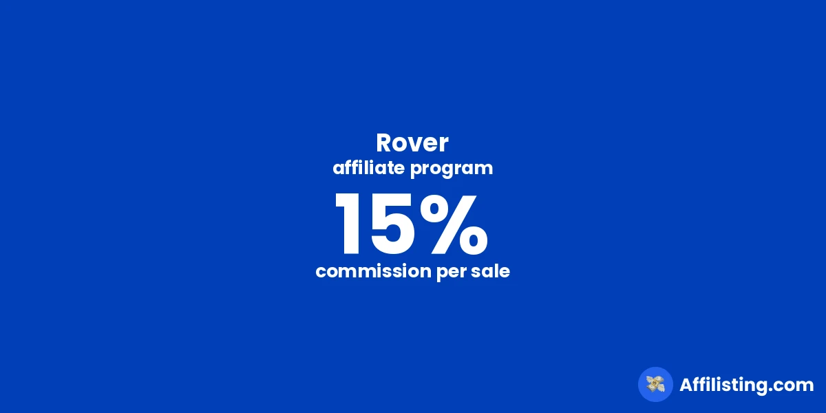 Rover affiliate program