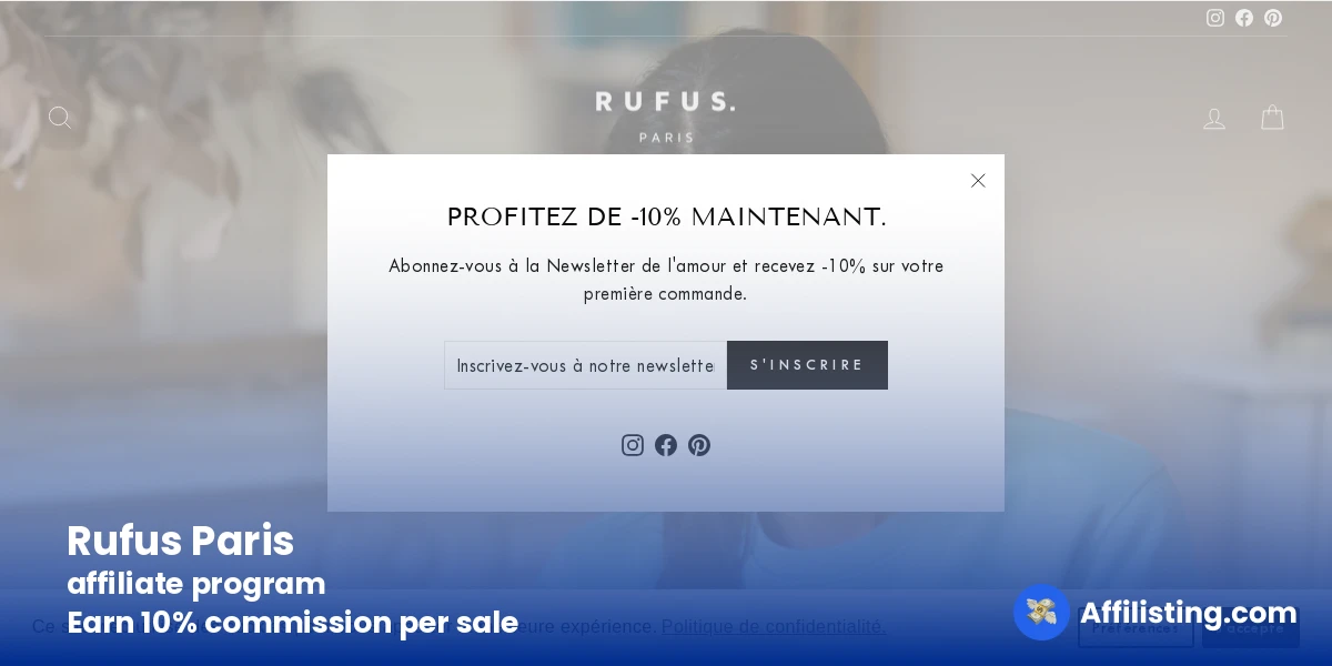 Rufus Paris affiliate program