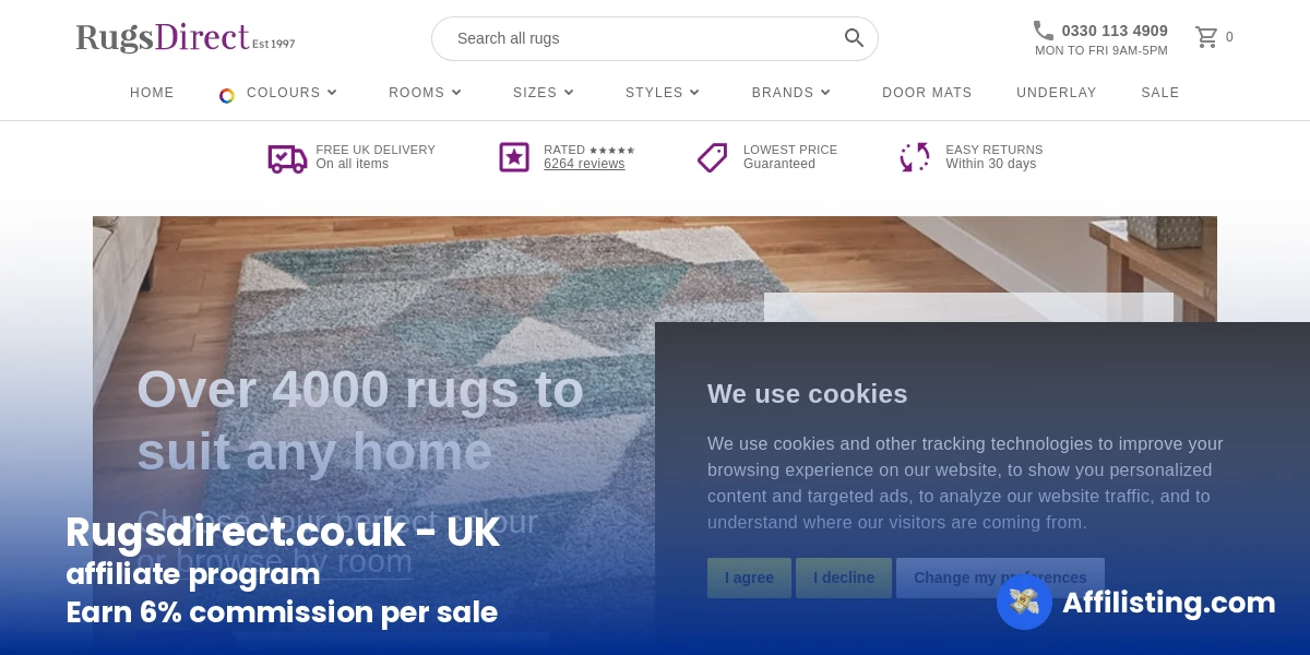 Rugsdirect.co.uk - UK affiliate program