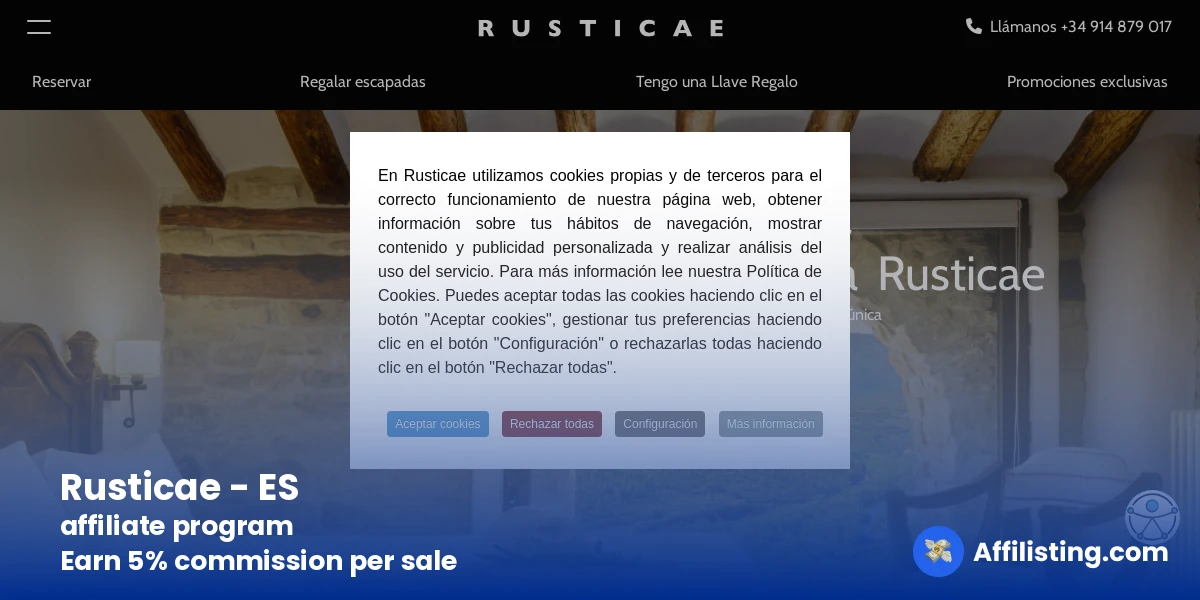 Rusticae - ES affiliate program