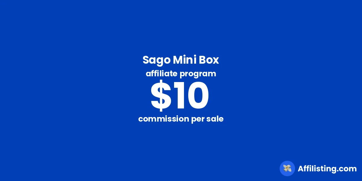 Sago Mini Box affiliate program