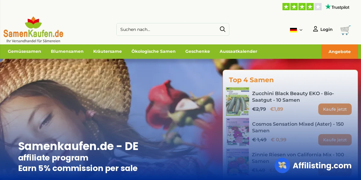 Samenkaufen.de - DE affiliate program