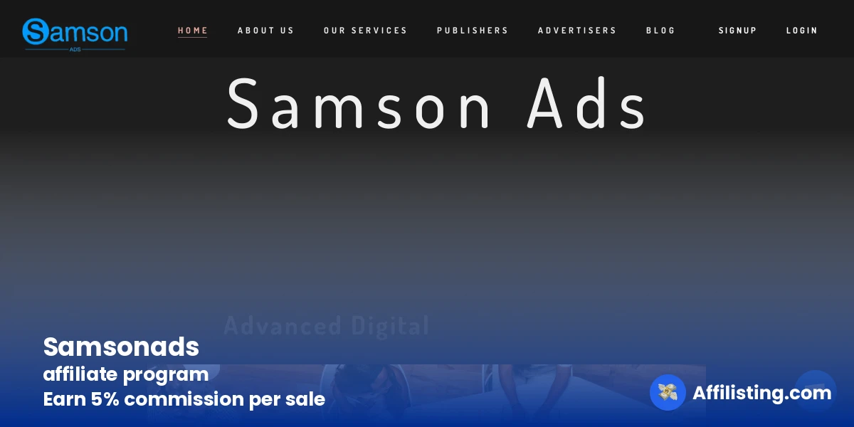 Samsonads affiliate program