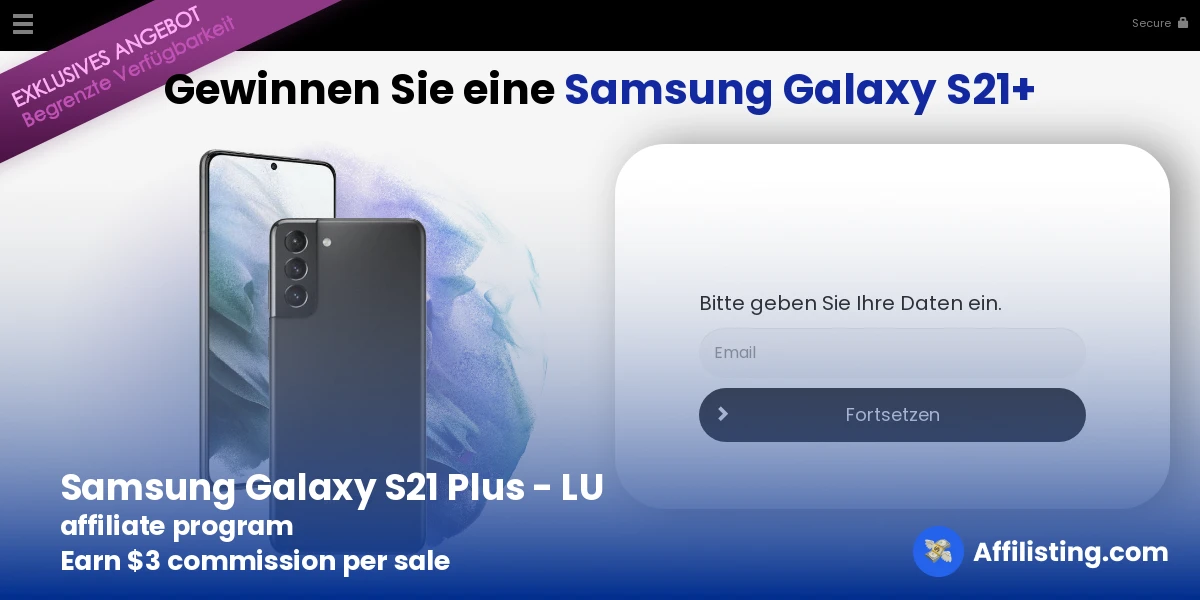Samsung Galaxy S21 Plus - LU affiliate program