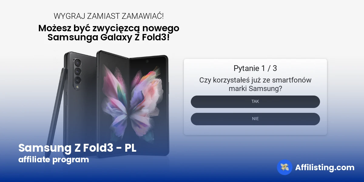 Samsung Z Fold3 - PL affiliate program