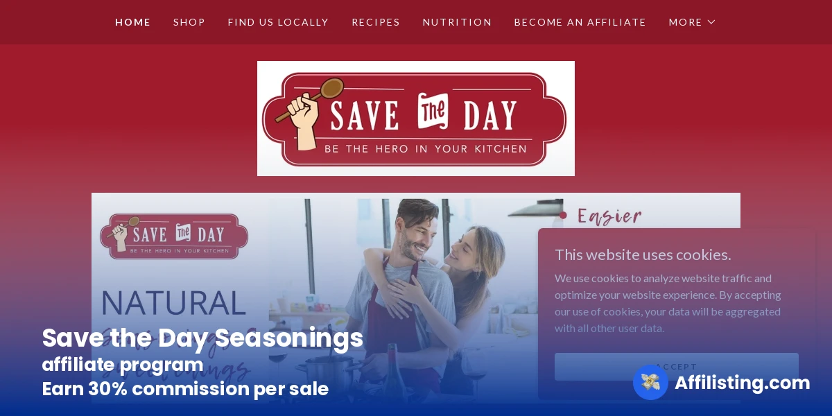 Save the Day Seasonings affiliate program