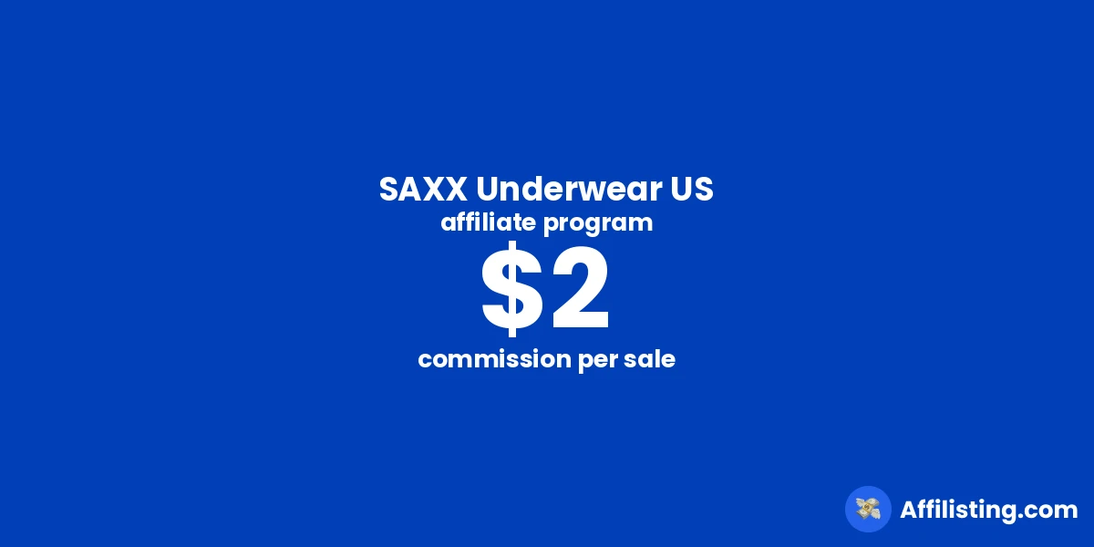 SAXX Underwear US affiliate program