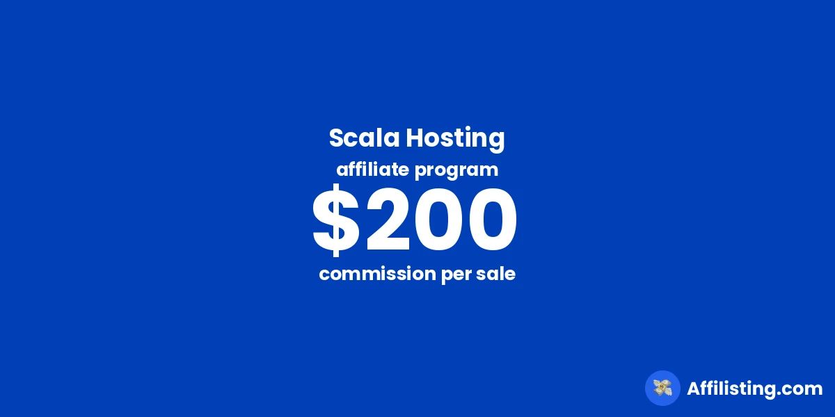 Scala Hosting affiliate program