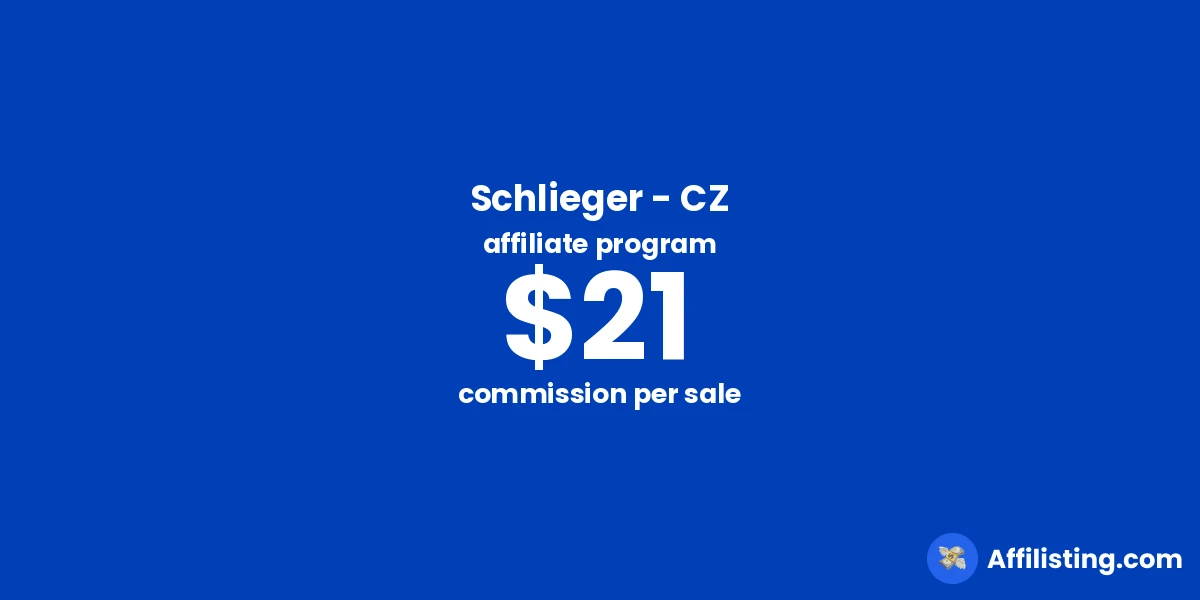 Schlieger - CZ affiliate program