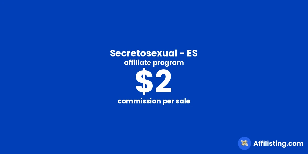 Secretosexual - ES affiliate program
