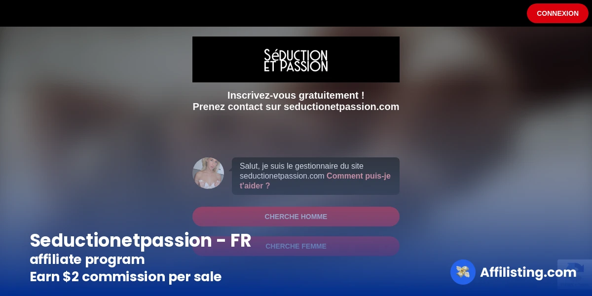 Seductionetpassion - FR affiliate program