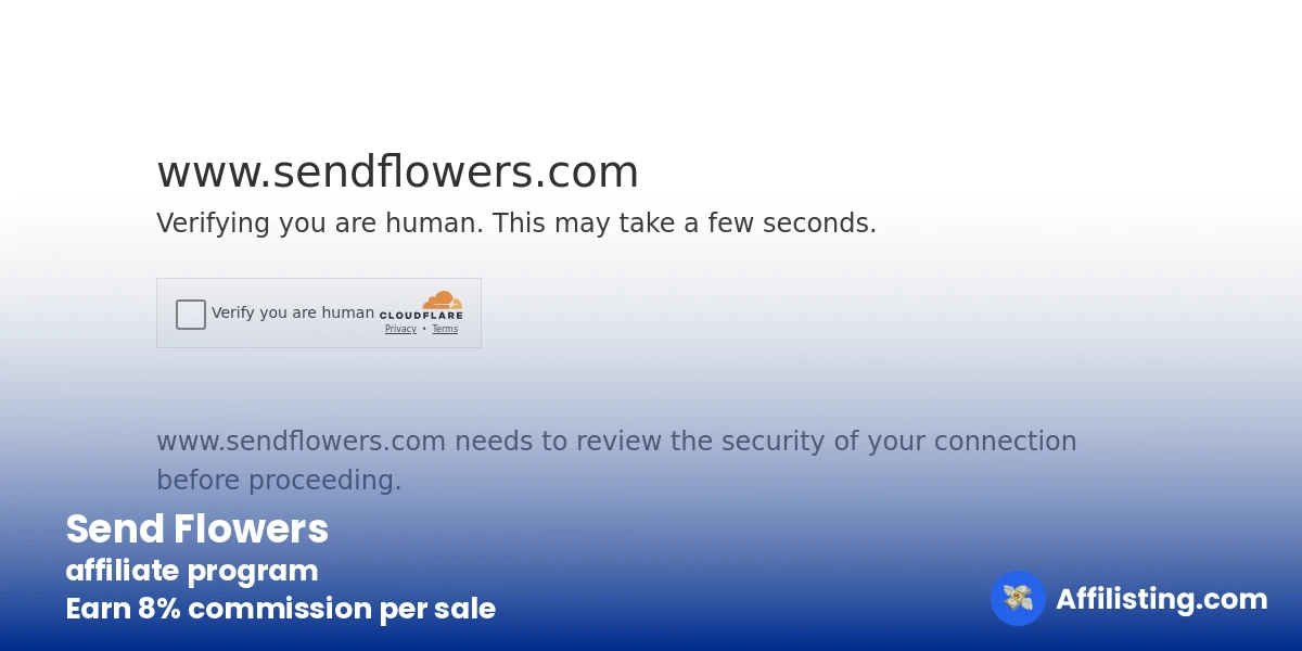 Send Flowers affiliate program