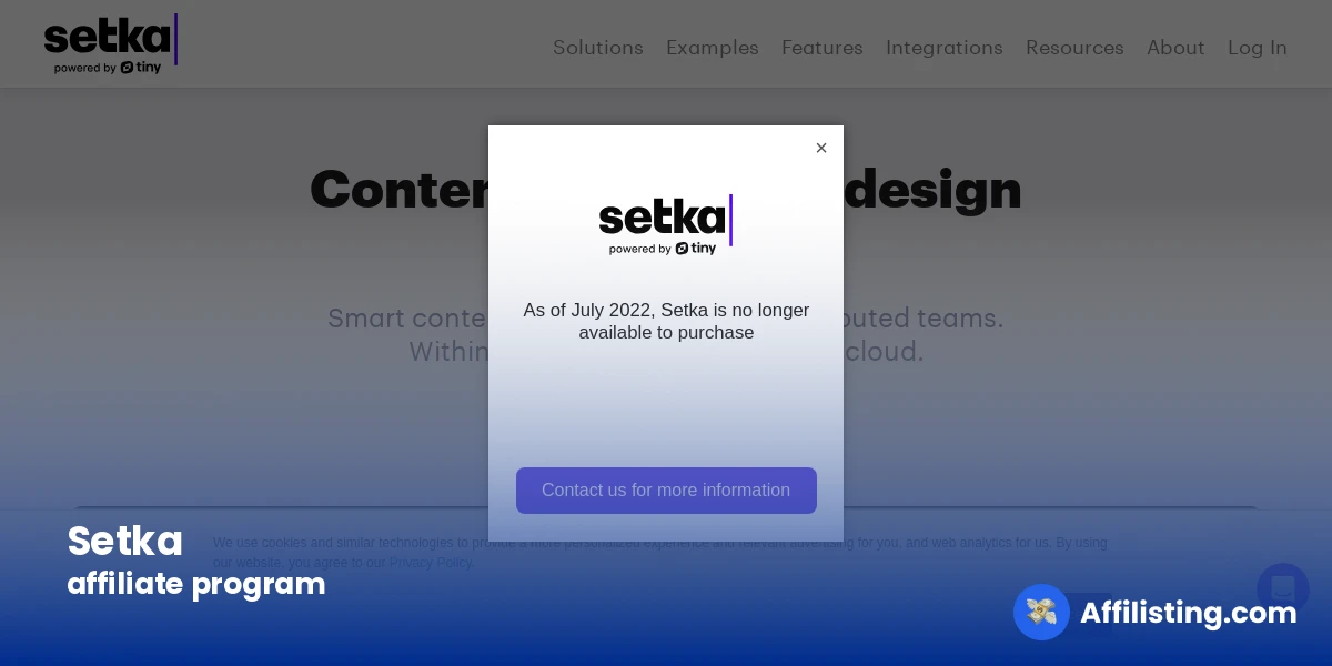 Setka affiliate program