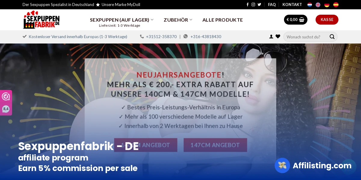 Sexpuppenfabrik - DE affiliate program