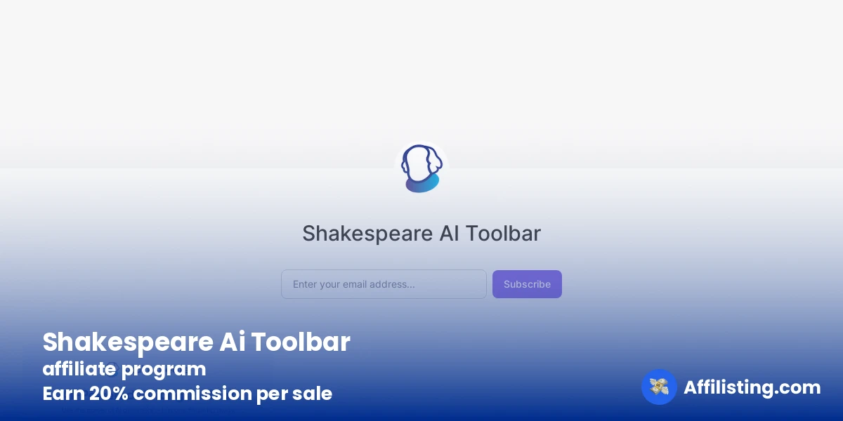 Shakespeare Ai Toolbar affiliate program