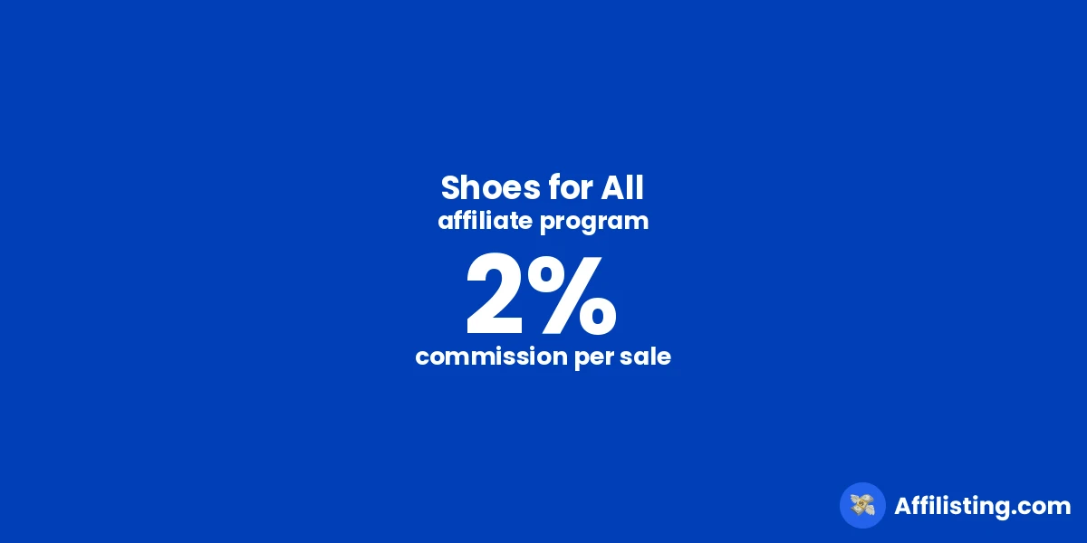 Shoes for All affiliate program