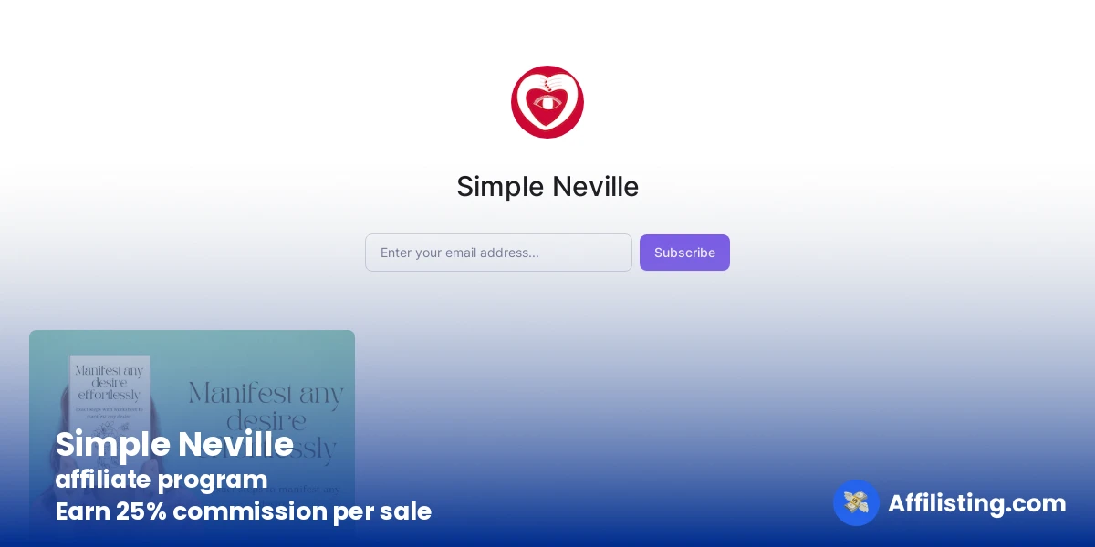 Simple Neville affiliate program