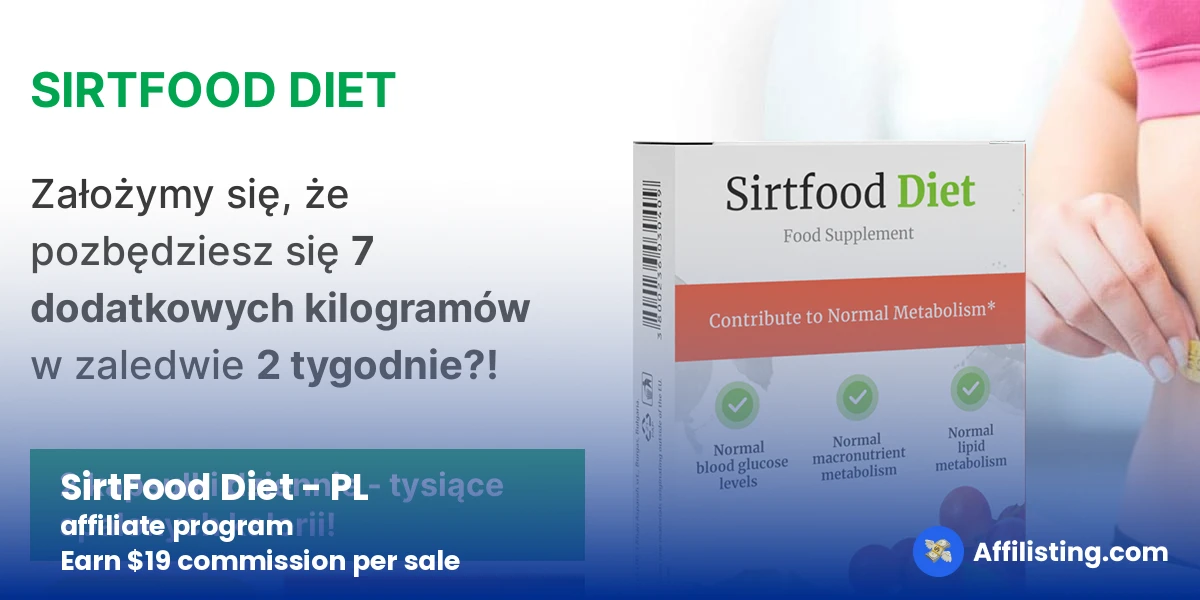 SirtFood Diet - PL affiliate program