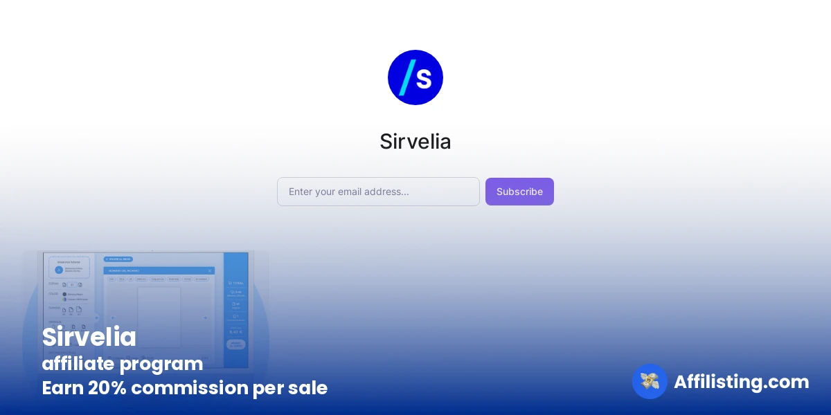 Sirvelia affiliate program