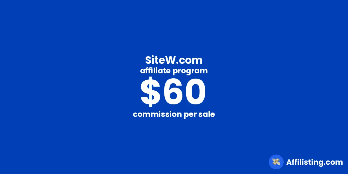 SiteW.com affiliate program