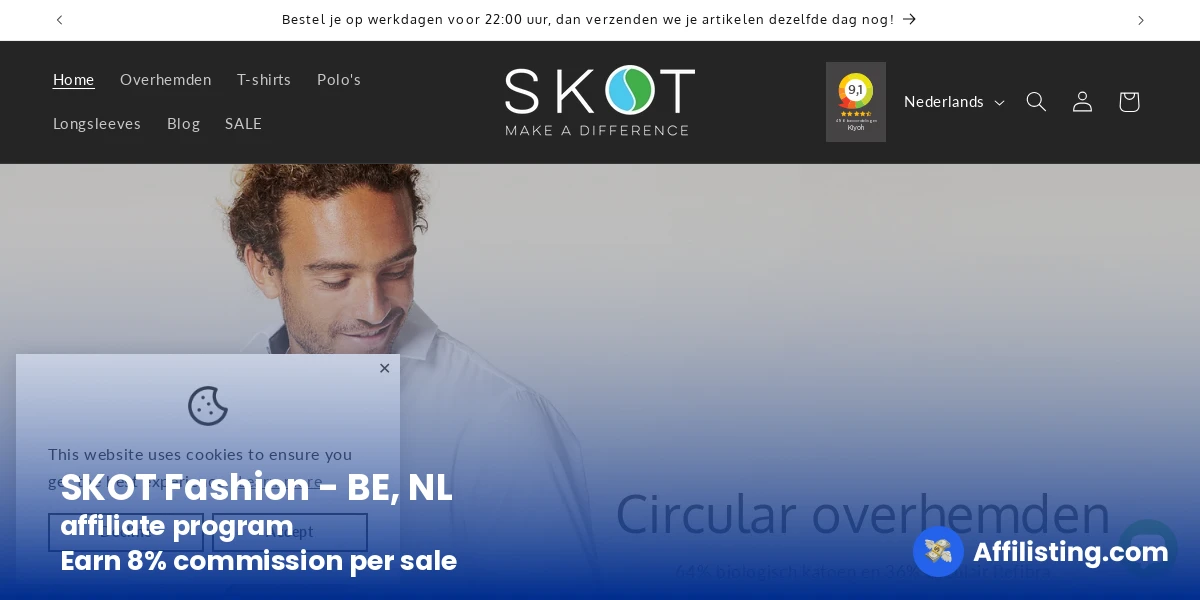 SKOT Fashion - BE, NL affiliate program
