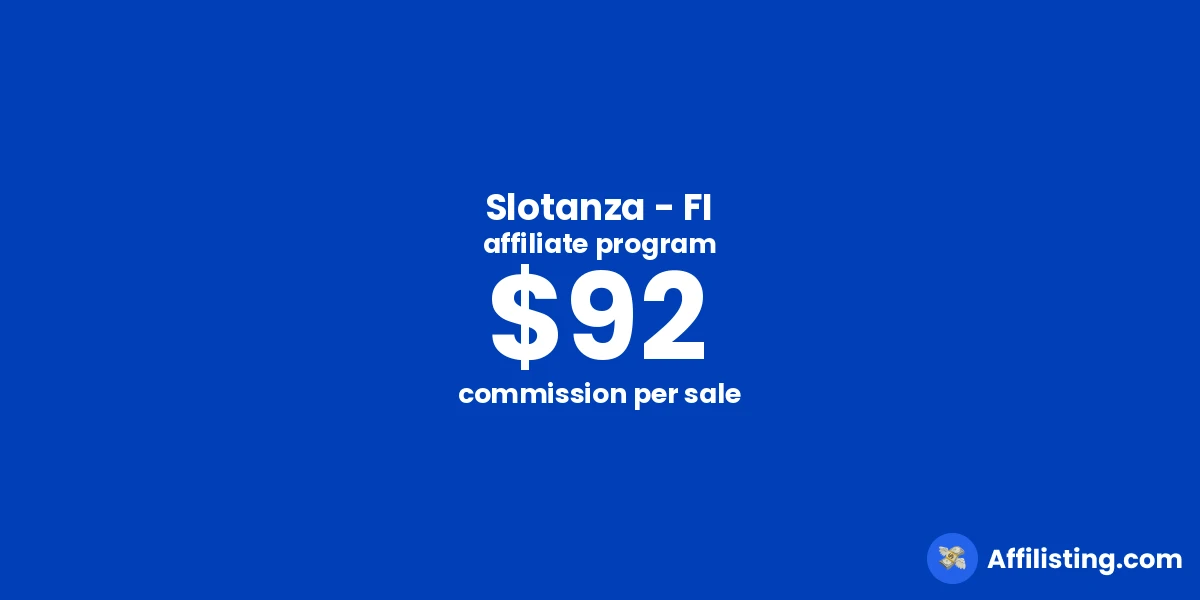 Slotanza - FI affiliate program
