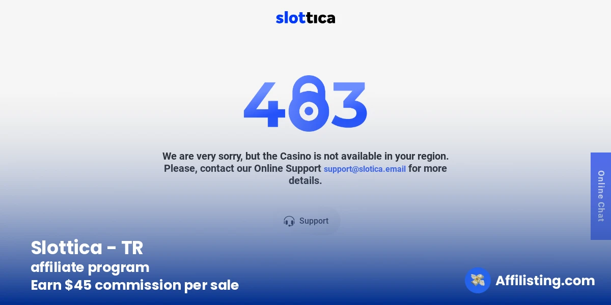 Slottica - TR affiliate program