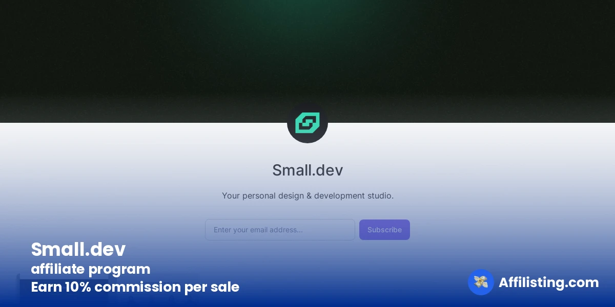 Small.dev affiliate program