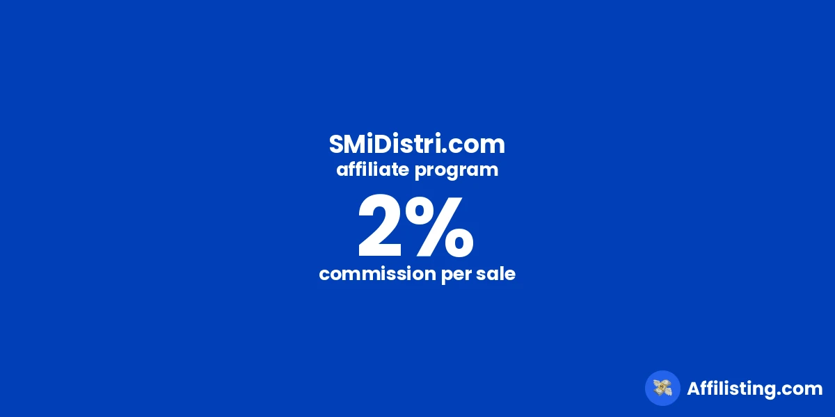 SMiDistri.com affiliate program