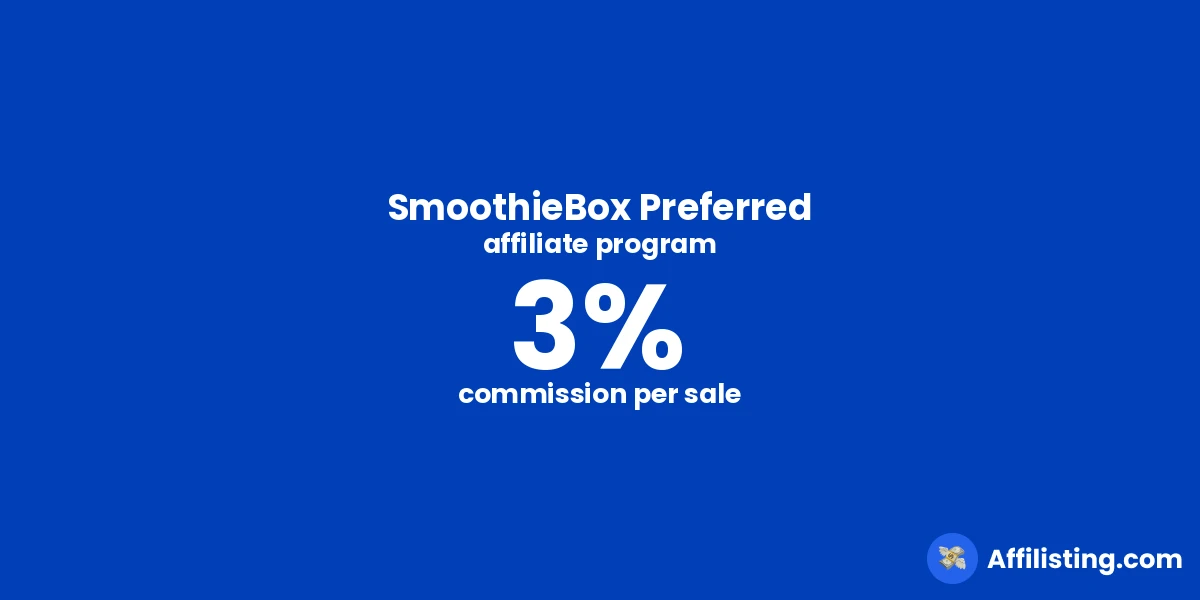 SmoothieBox Preferred affiliate program