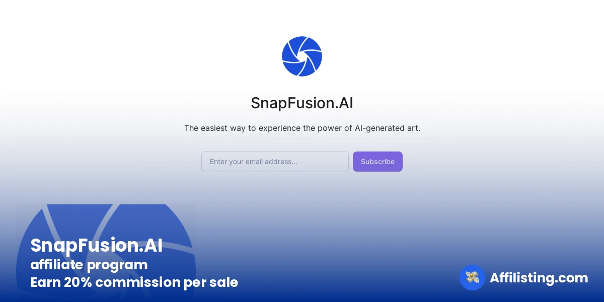 SnapFusion.AI affiliate program
