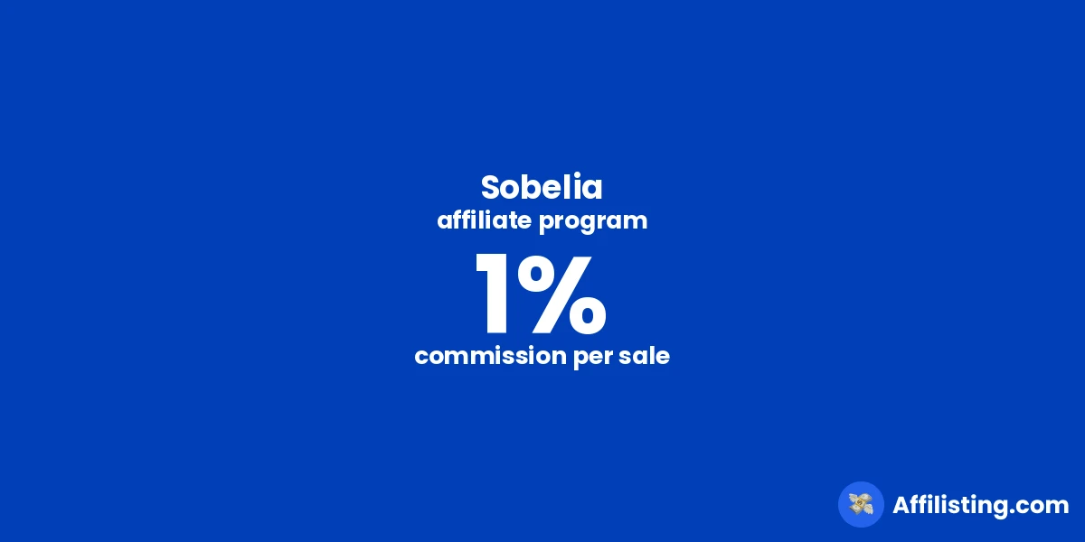 Sobelia affiliate program
