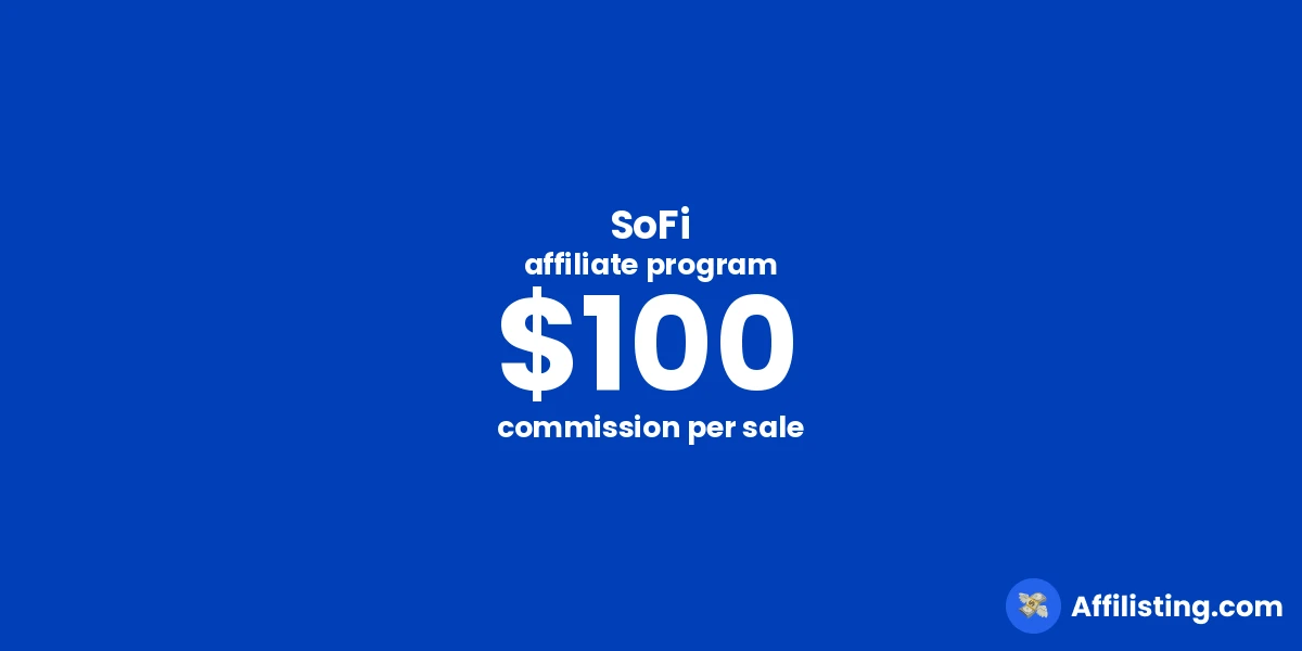 SoFi affiliate program