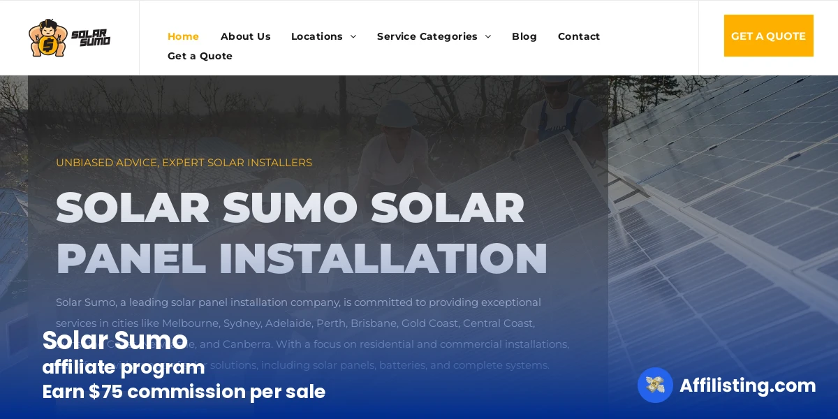 Solar Sumo affiliate program