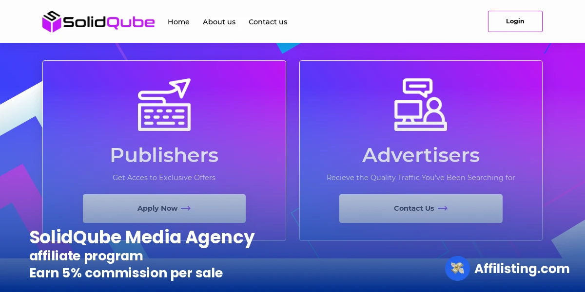 SolidQube Media Agency affiliate program